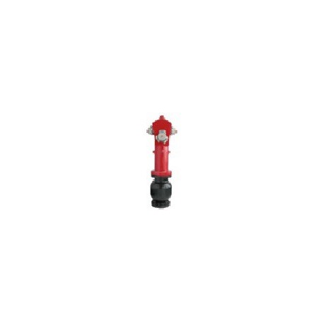 Hidrante de columna seca de 3” (DN80) con 1 salida de 70 mm + 2 salidas de 45 mm. Toma recta a tubería.