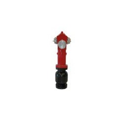 Hidrante de columna seca de 4” (DN100) con 1 salida de 100 mm + 2 salidas de 70 mm. Toma recta a tubería.